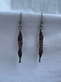 Sterling Silver Amber Earrings