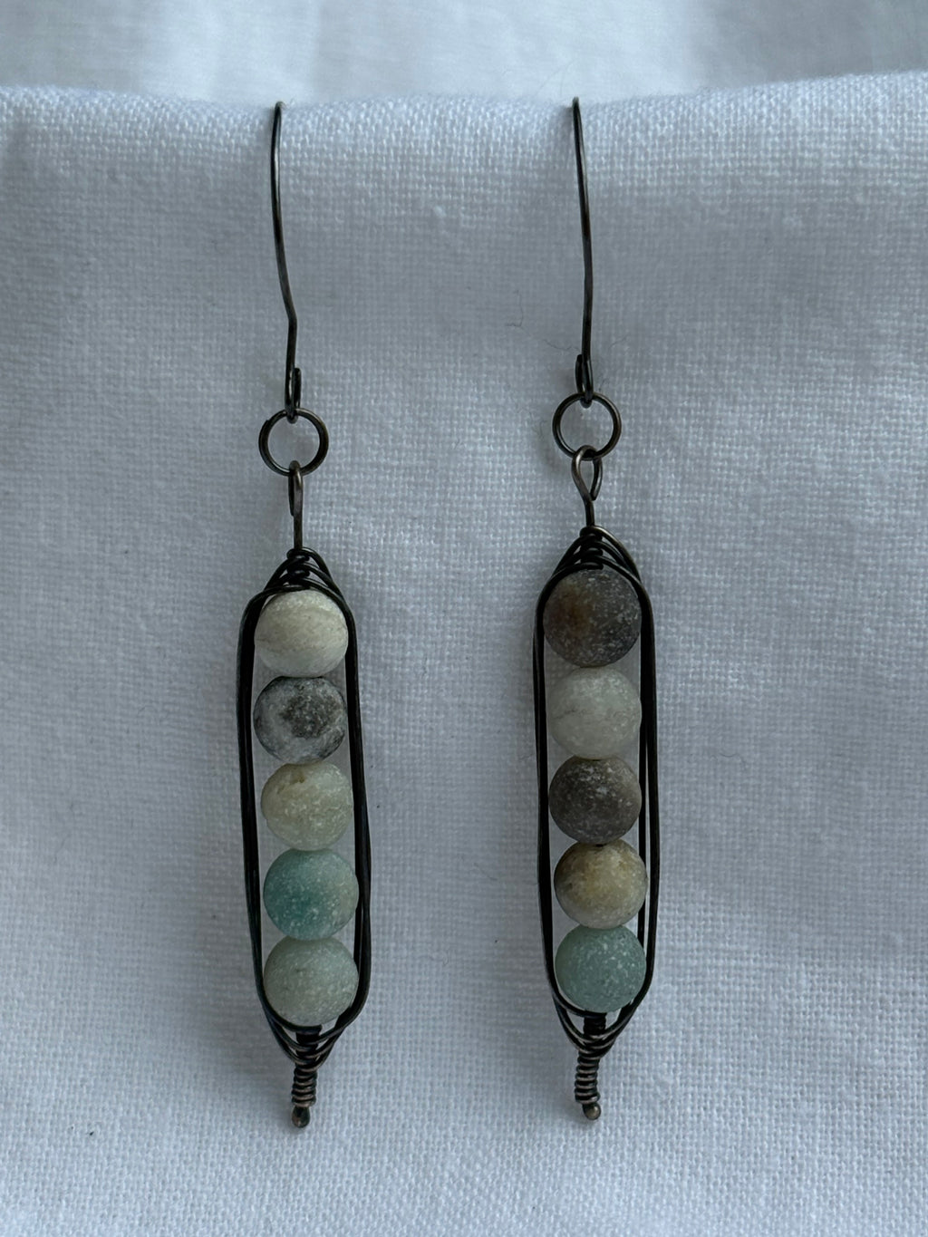 Sterling Silver Amazonite Earrings