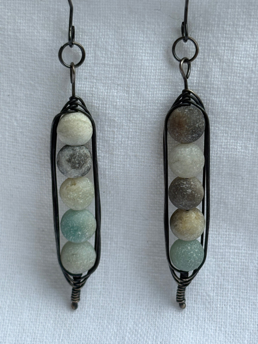 Sterling Silver Amazonite Earrings