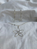 Sterling Silver Necklace and Earrings Set